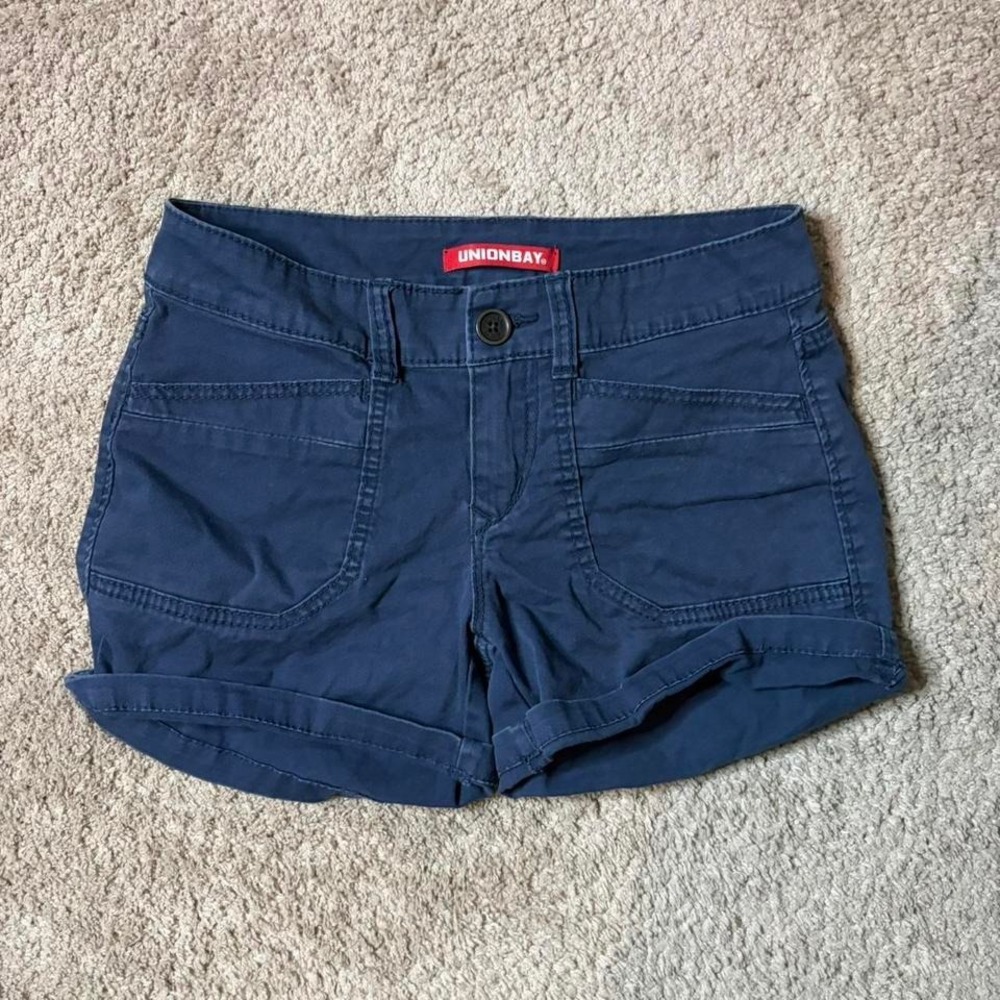 Unionbay micro shorts Size 3 y2k blue mini micro summer preppy